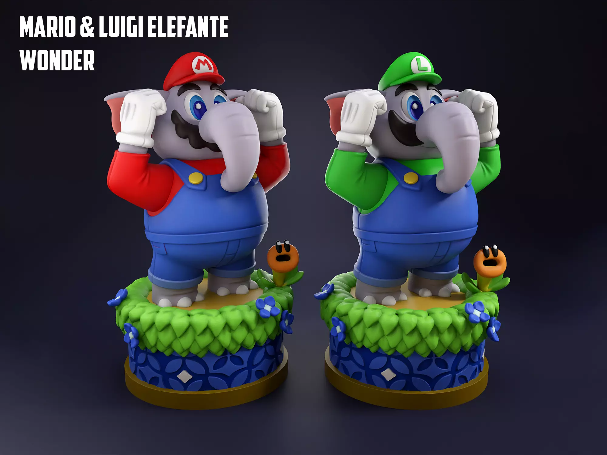 Mario Elefante - Super Mario Bros Wonder 3D print model_0