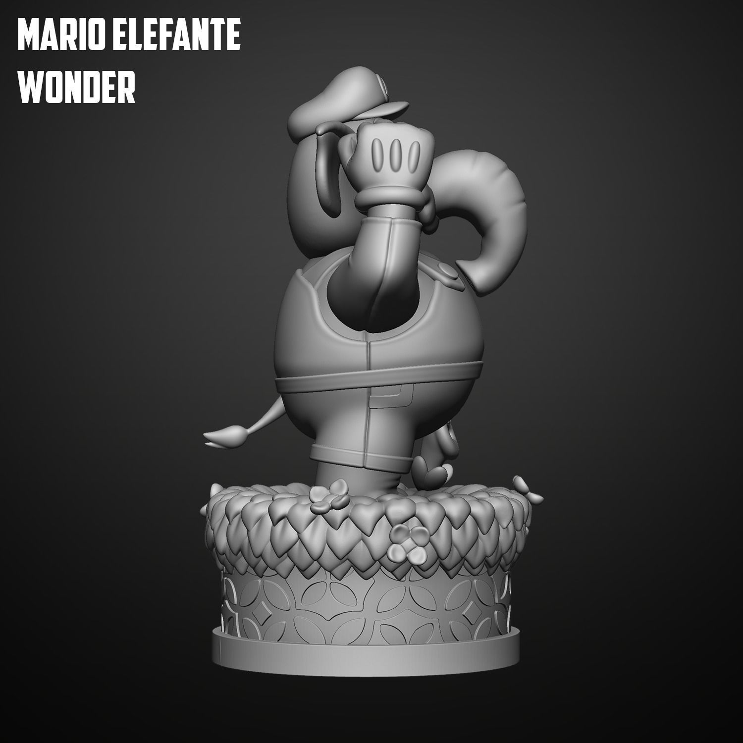 Mario Elefante - Super Mario Bros Wonder 3D print model_7