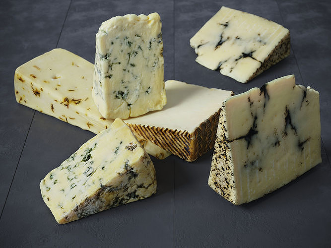 Cheese 2 Mixed 3D model 2