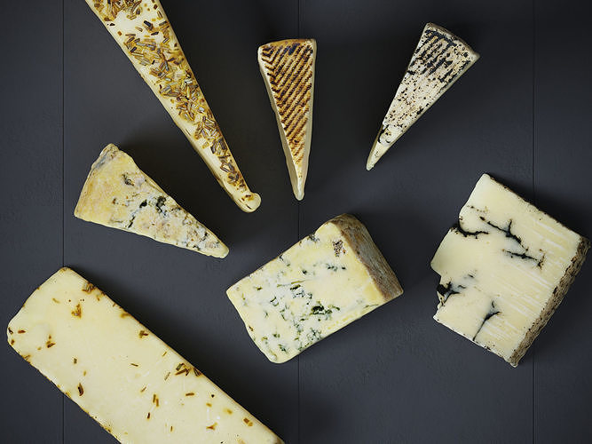 Cheese 2 Mixed 3D model 4