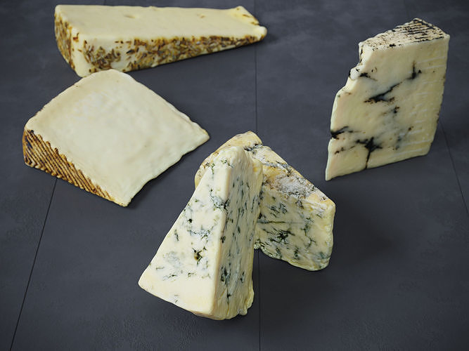 Cheese 2 Mixed 3D model 3