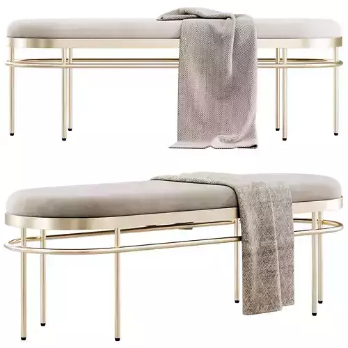 Sylva Oval Bench by Safavieh