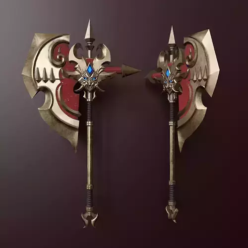 Stylized Viking battle ax