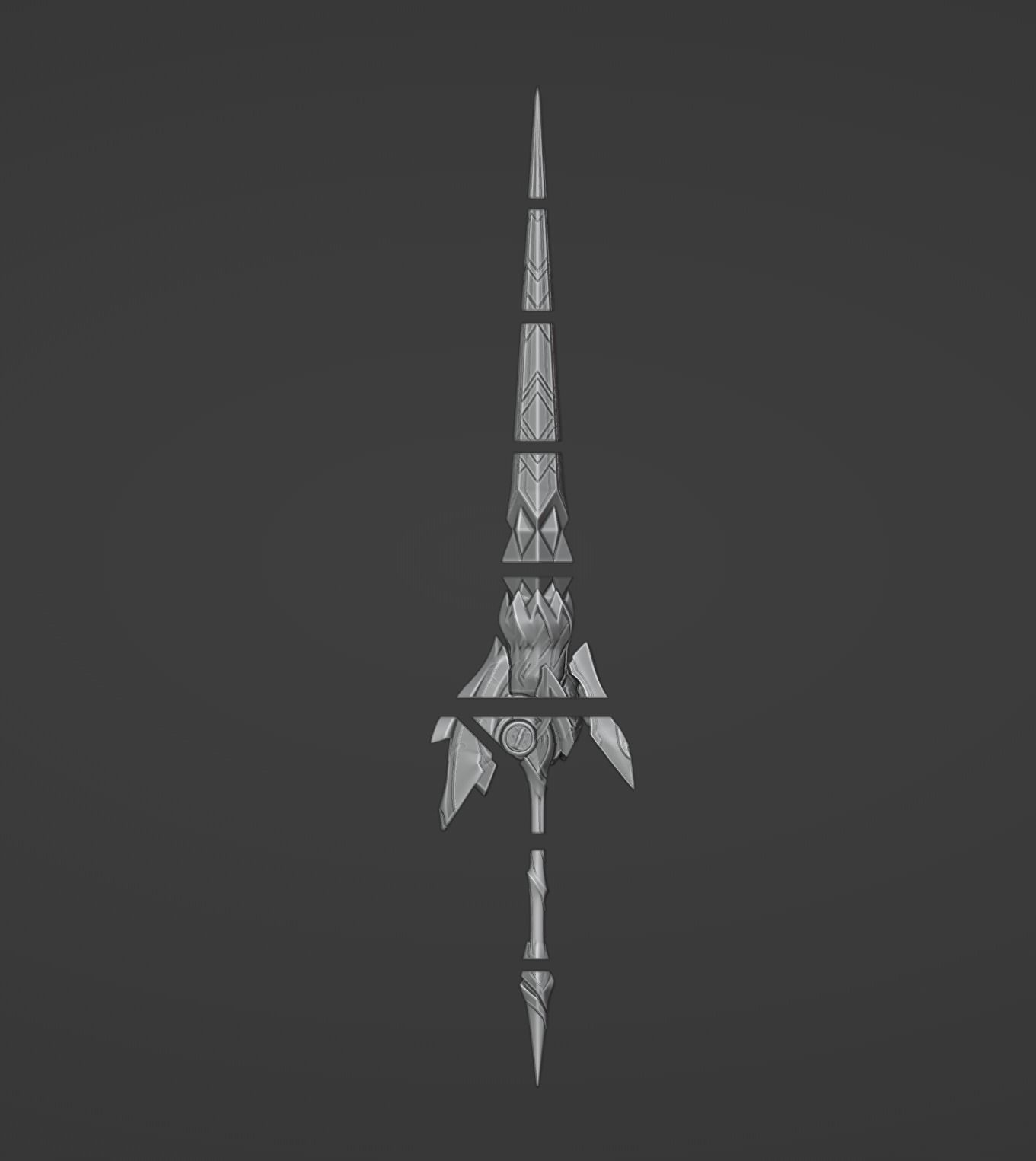 Trailblazer Spear - Honkai Star Rail - Trailblazer Cosplay 3D print model_15