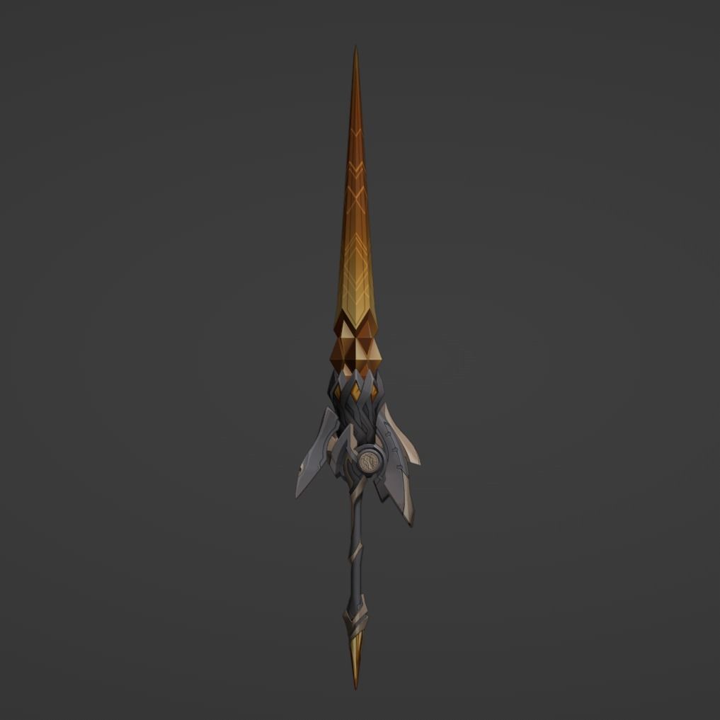 Trailblazer Spear - Honkai Star Rail - Trailblazer Cosplay 3D print model_1