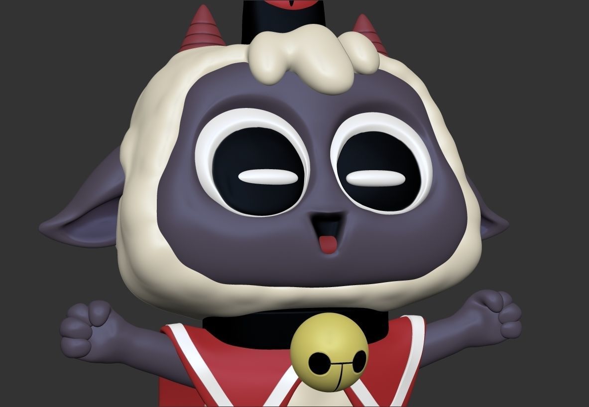 Lamb 3D Printable Fanart Figure - Cult of The Lamb 3D print model_7