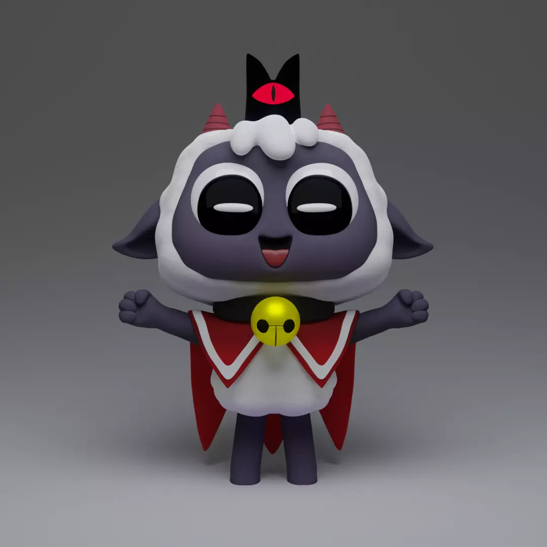 Lamb 3D Printable Fanart Figure - Cult of The Lamb 3D print model_0