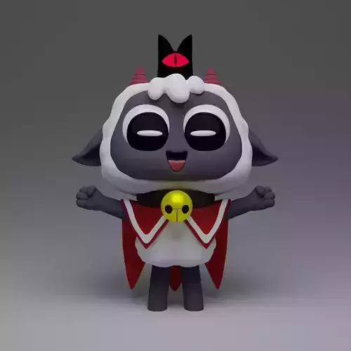 Lamb 3D Printable Fanart Figure - Cult of The Lamb