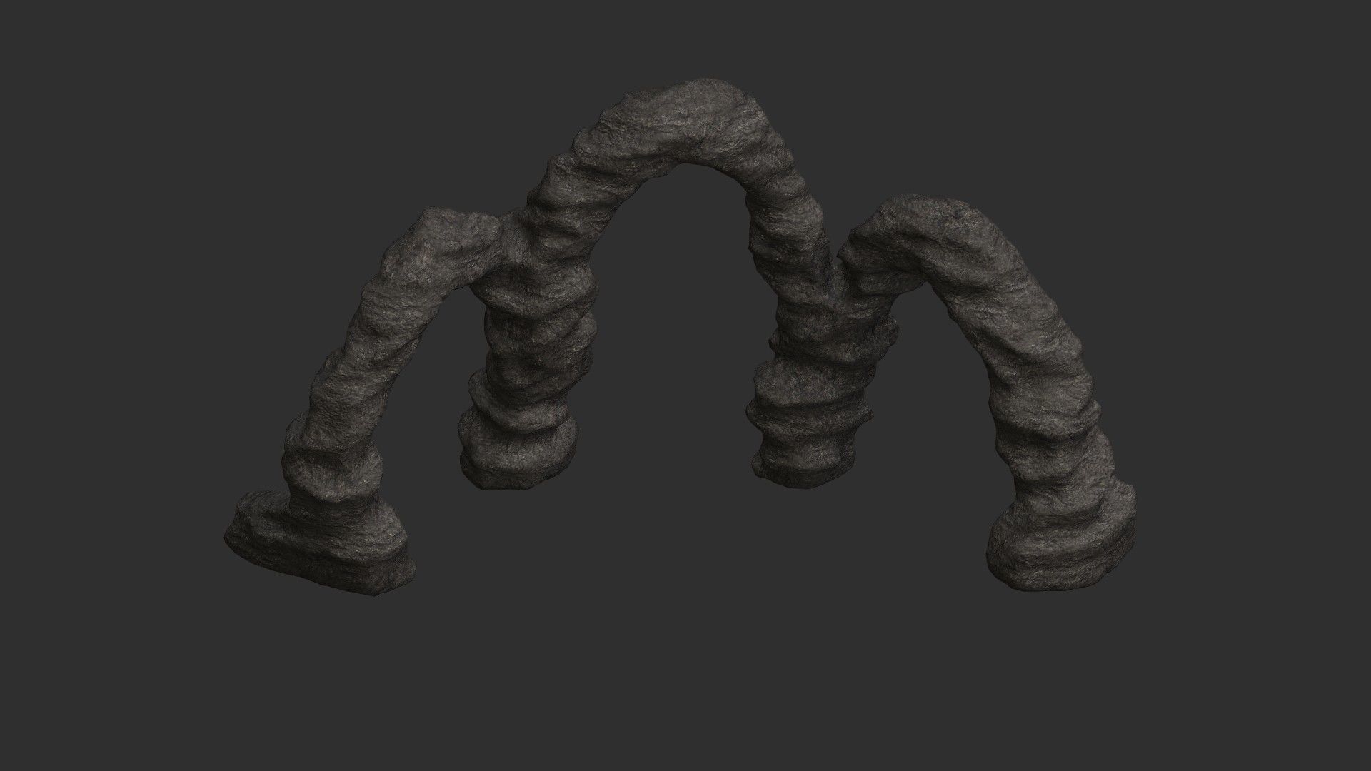 Triple Arch - Base Free low-poly 3D model_3