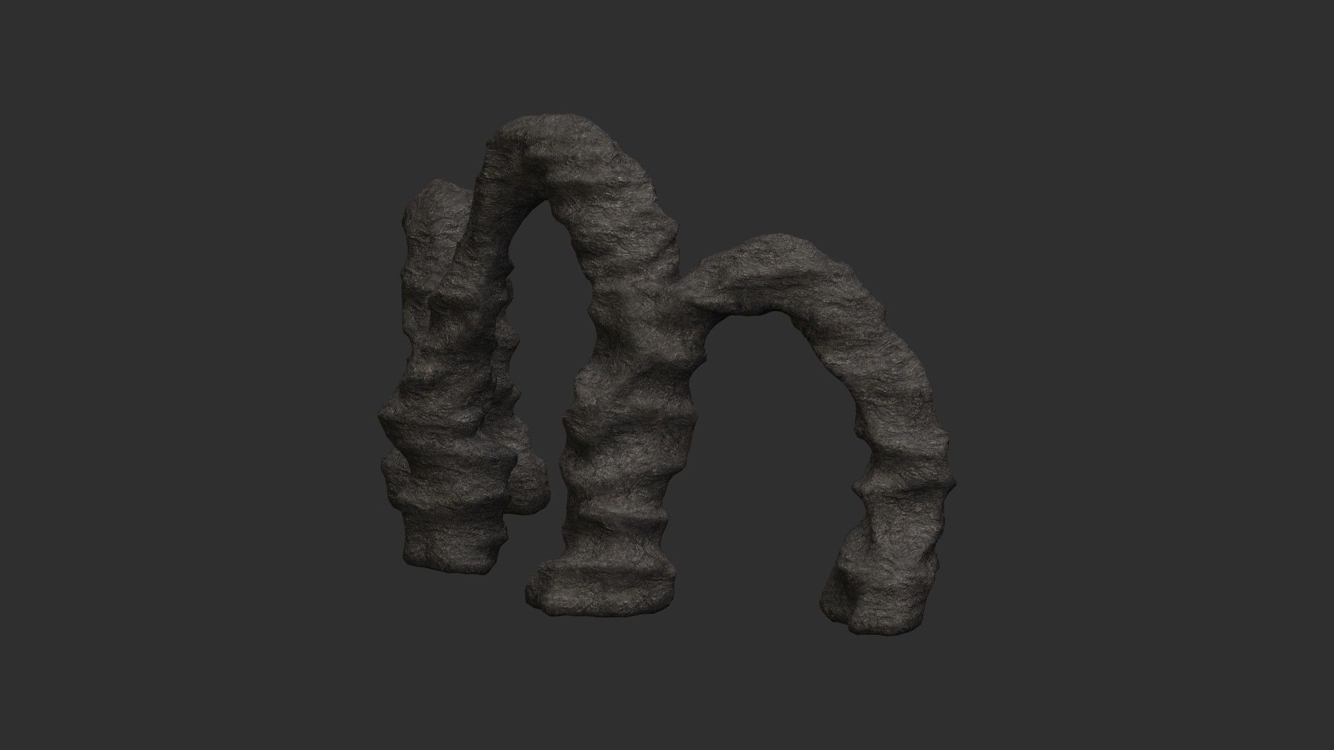 Triple Arch - Base Free low-poly 3D model_9