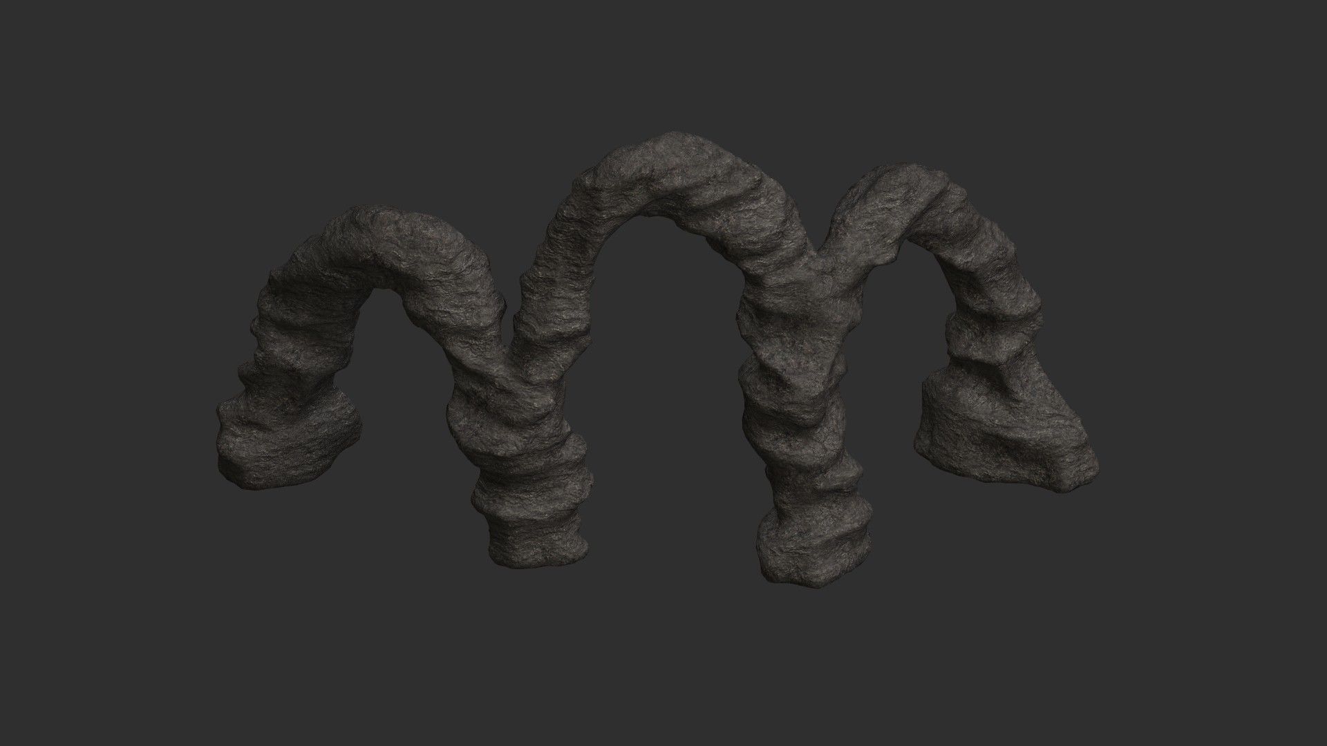 Triple Arch - Base Free low-poly 3D model_2