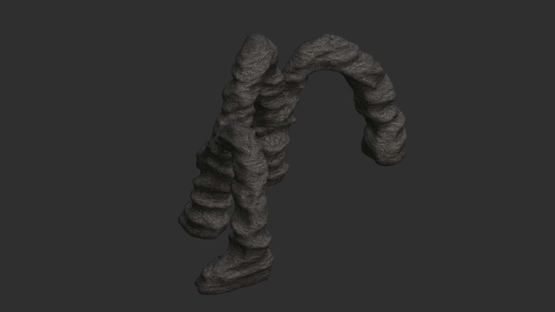 Triple Arch - Base Free low-poly 3D model_4