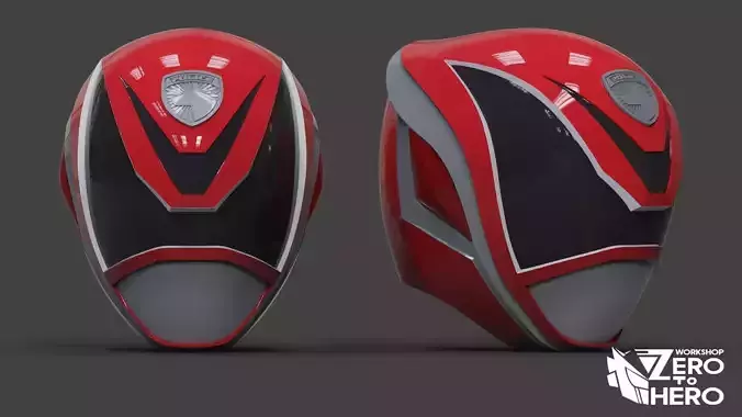 Power Ranger SPD Red Helmet 3D print model
