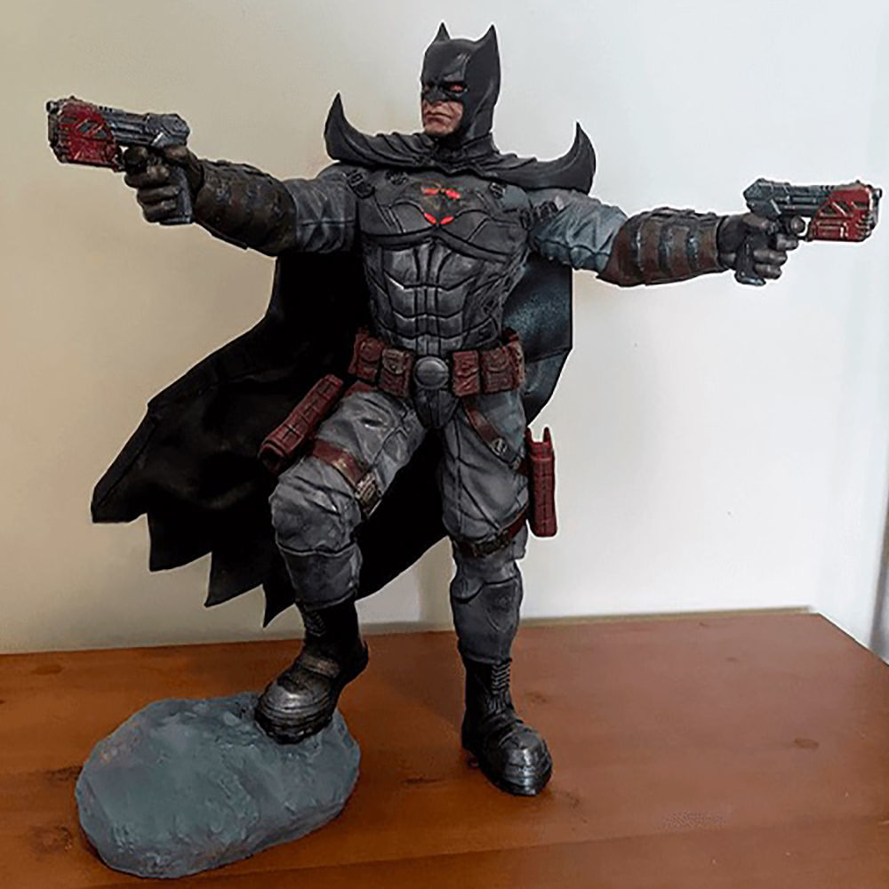 Batman Hold Gun 3D Model Ready to Print 3D print model_1
