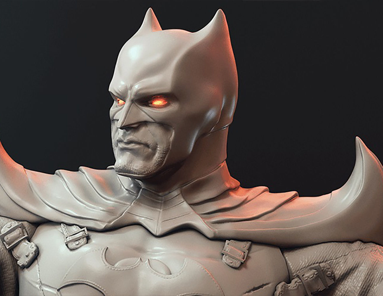 Batman Hold Gun 3D Model Ready to Print 3D print model_2