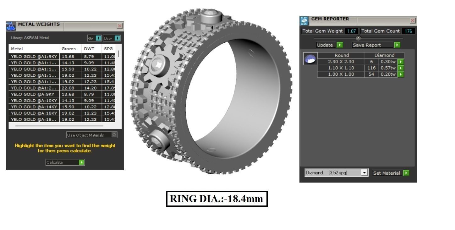 GEAR RING 3D print model_1