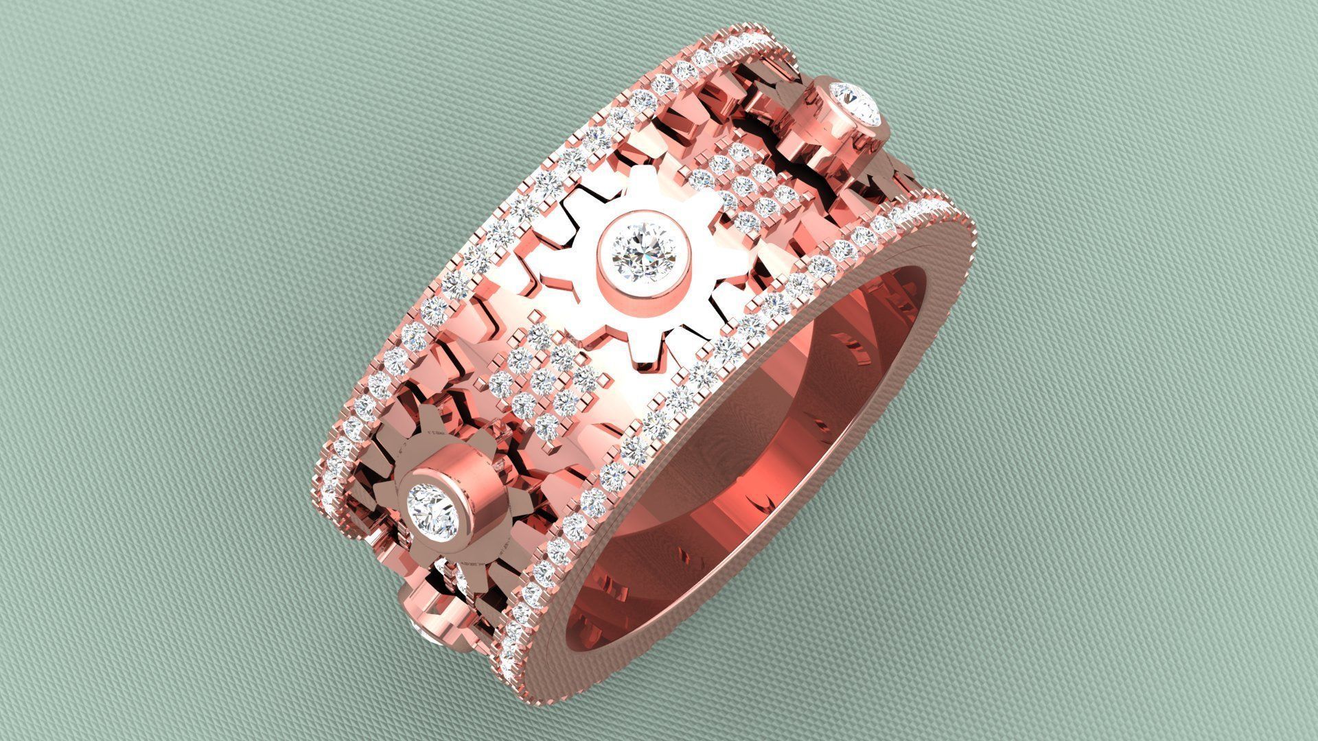 GEAR RING 3D print model_3