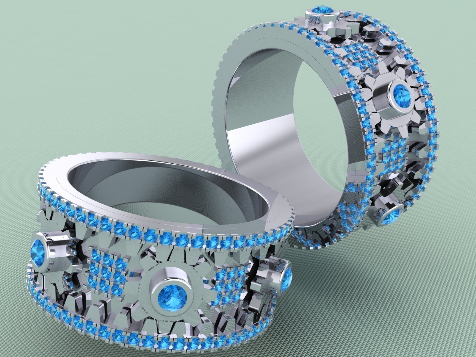GEAR RING 3D print model_2