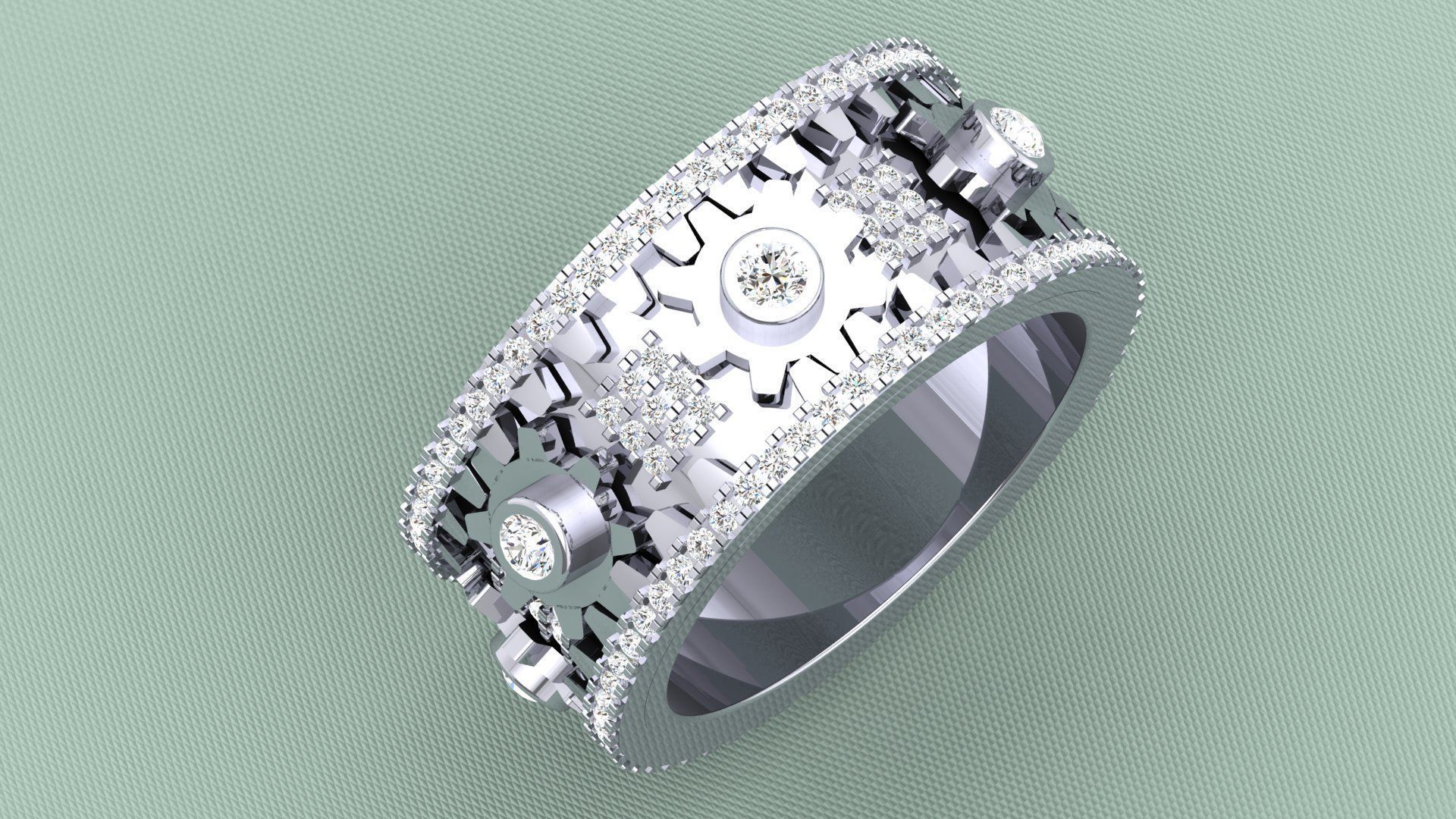 GEAR RING 3D print model_6