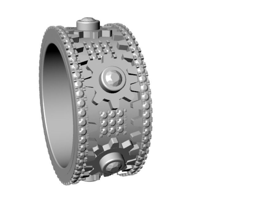 GEAR RING 3D print model_5