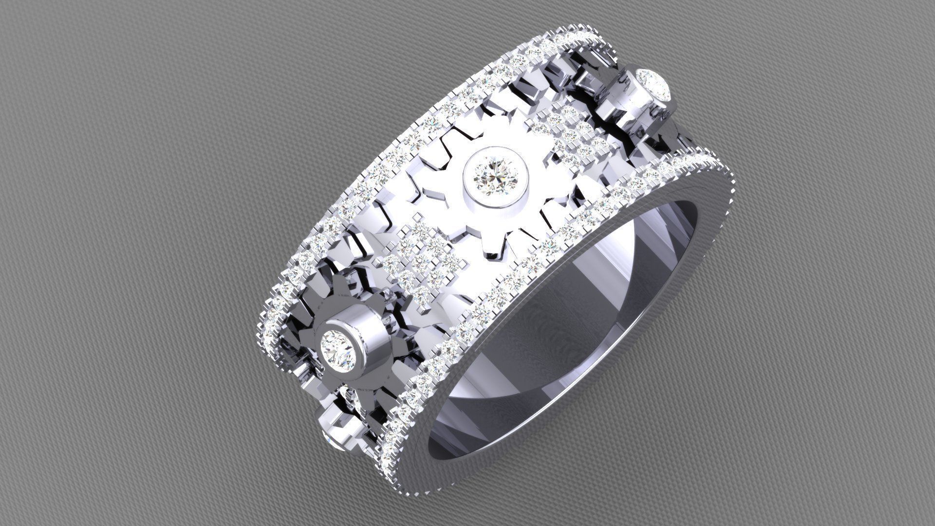 GEAR RING 3D print model_4