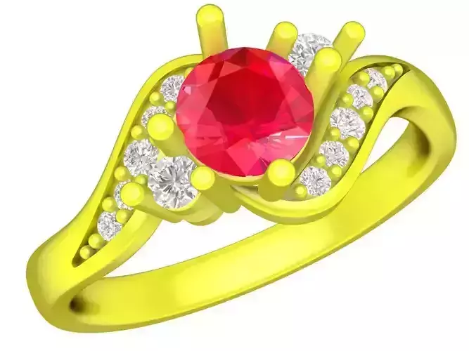 A5487 Diamond Women Ring Asian Fashion Ring