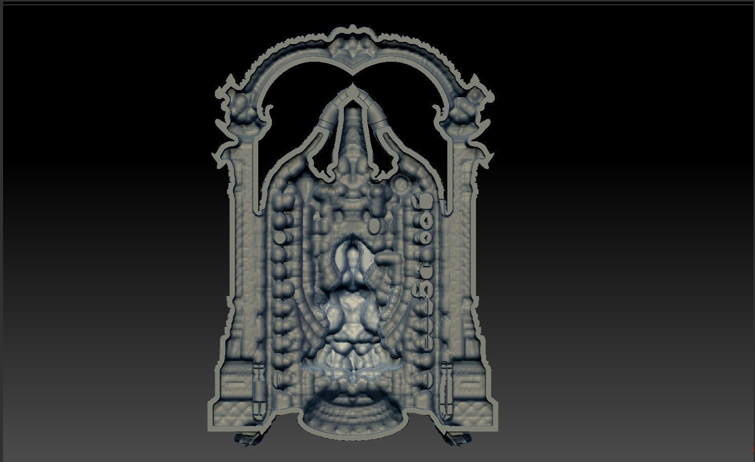 THIRUPATI BALAJI WITH LAKSHMI PENDENT 3D print model_12
