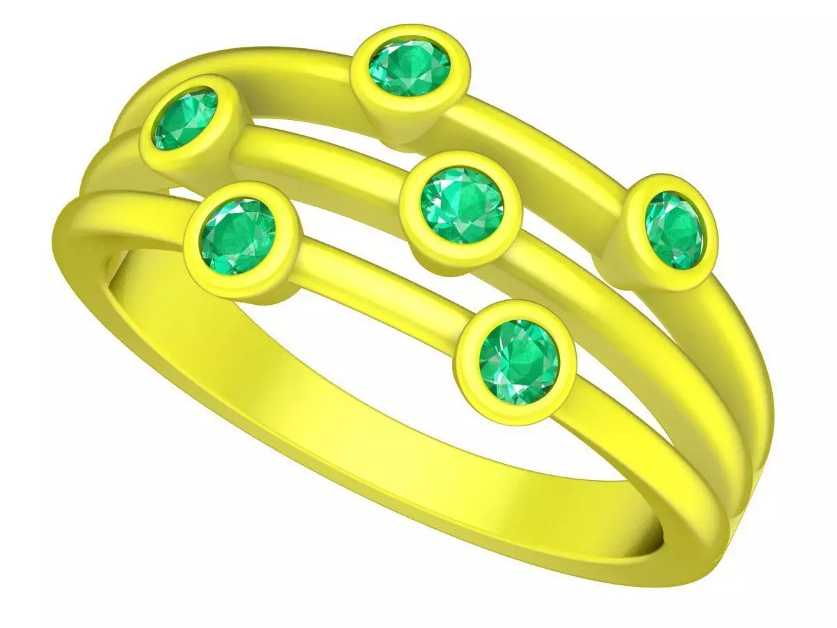 A5497 Luxury Diamond Engagement Ring 3D print model