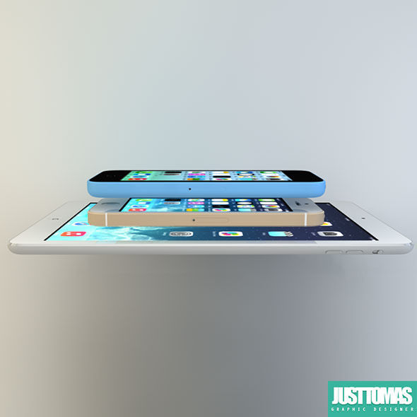 Apple products 3D model_6