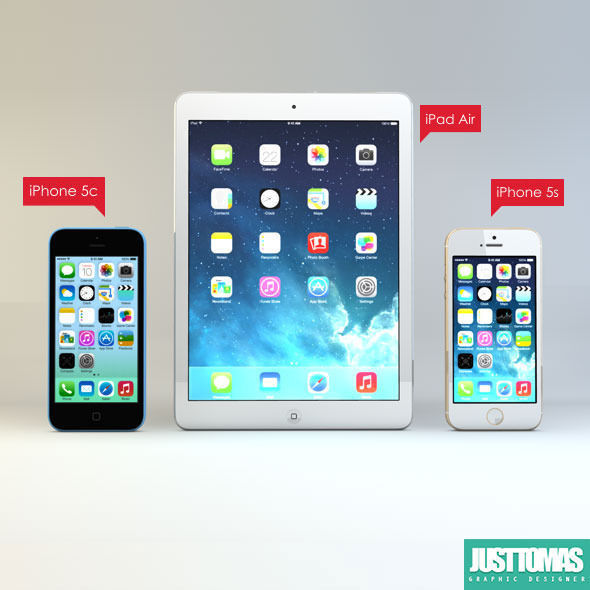 Apple products 3D model_1