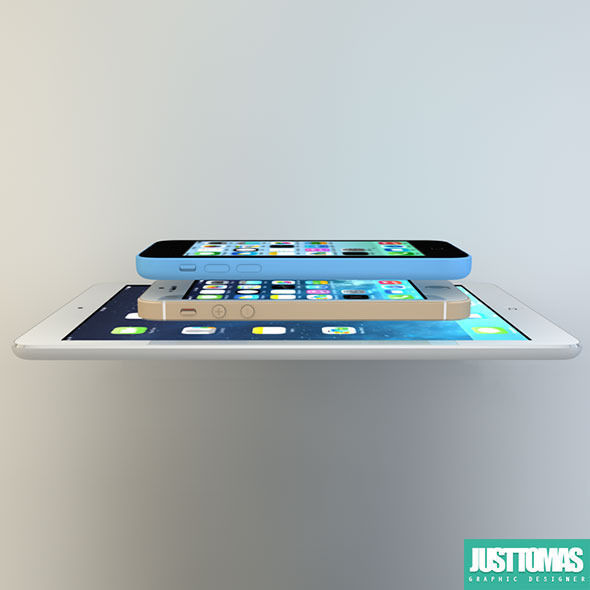 Apple products 3D model_5