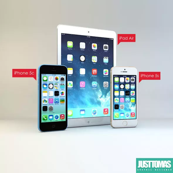 Apple products 3D model_0