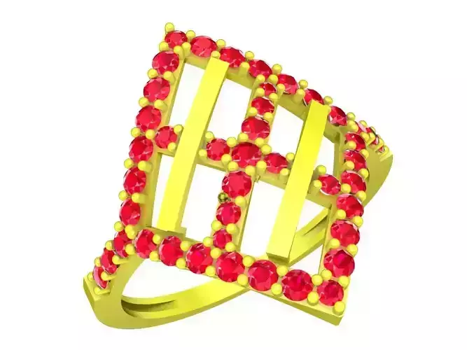 A5502 Diamond Women Ring Fashion Ring 3D Model