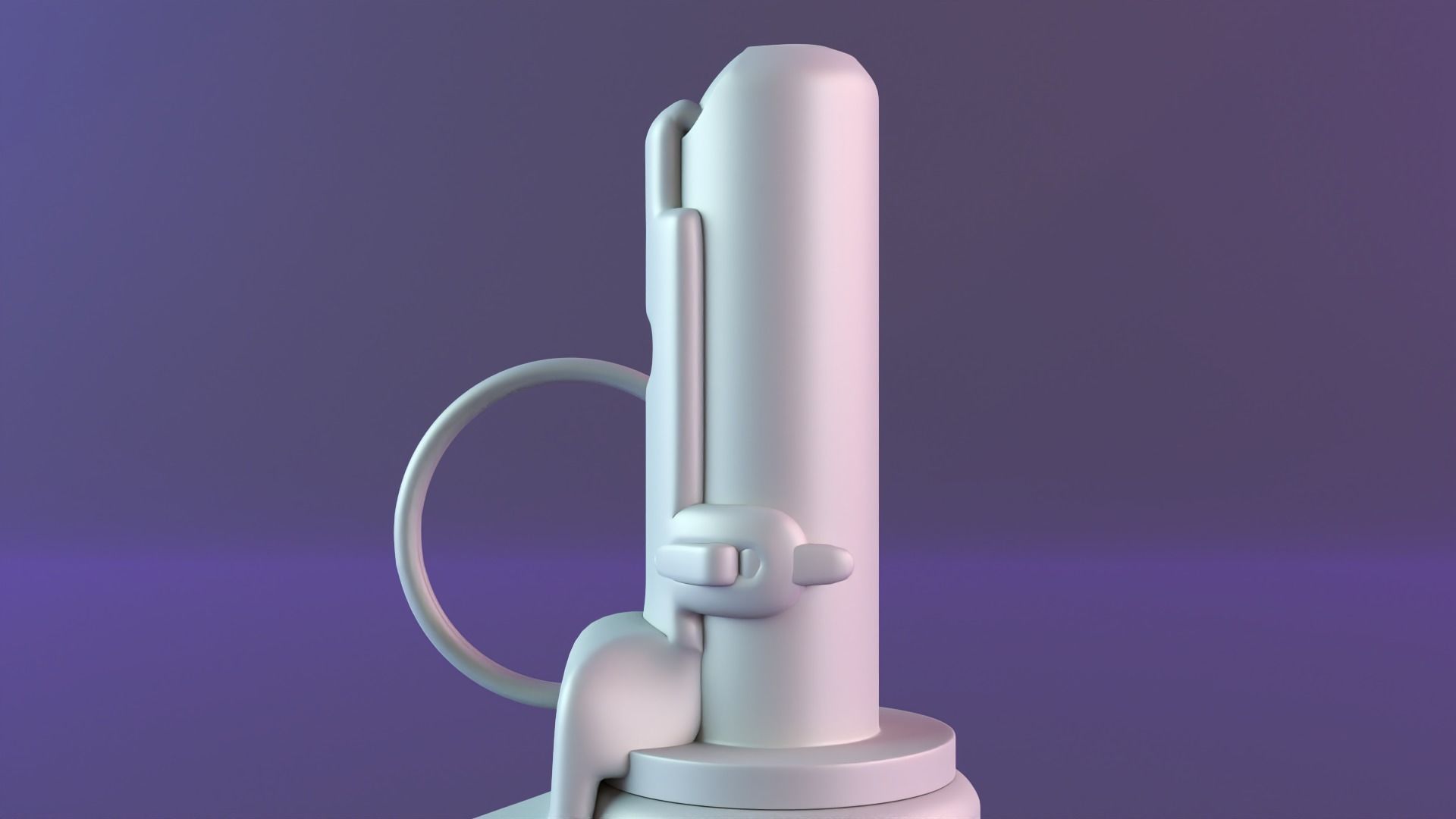 grenade candle decor 3D print model_4