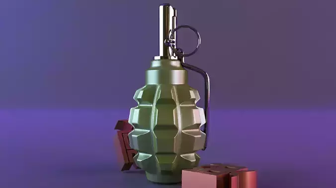 grenade candle decor