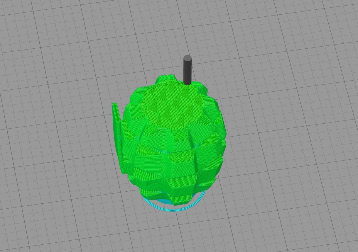 grenade candle decor 3D print model_9