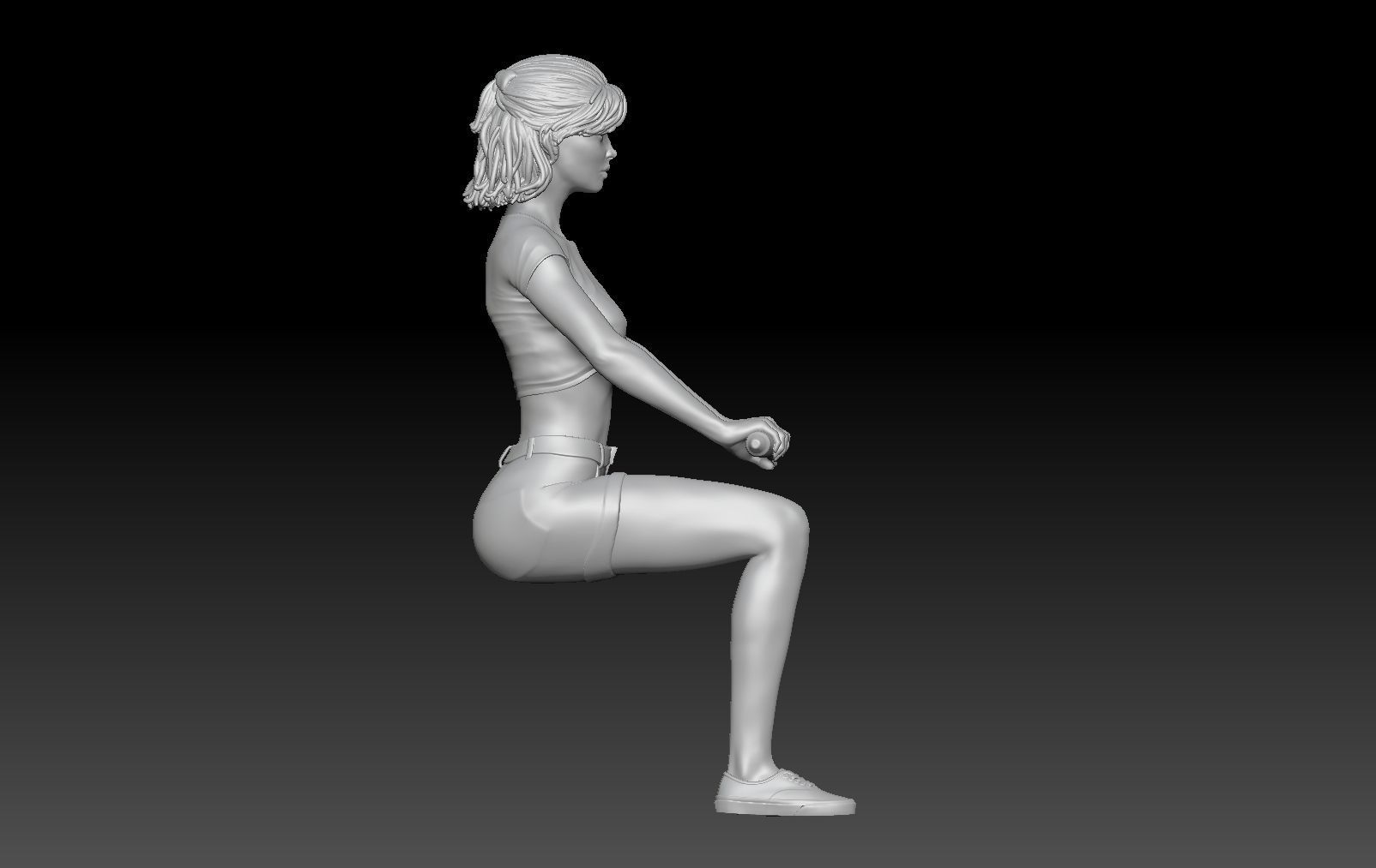 SCOOTER TRAVEL GIRL 1 3D print model_6