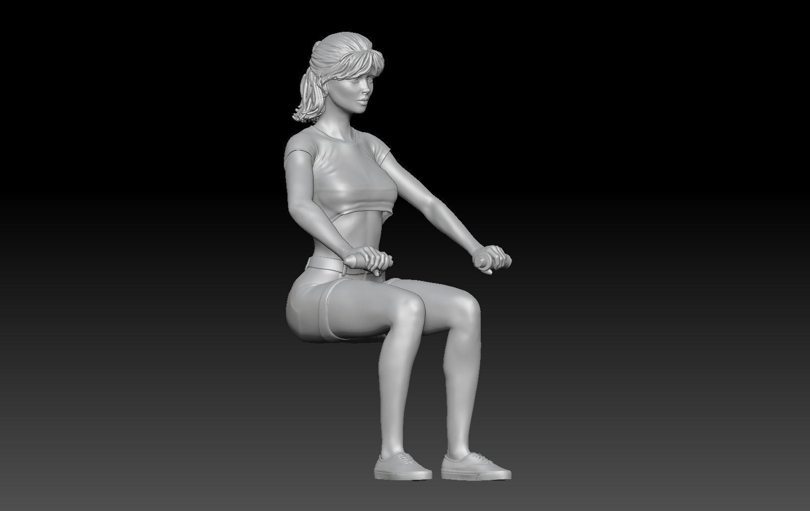 SCOOTER TRAVEL GIRL 1 3D print model_7