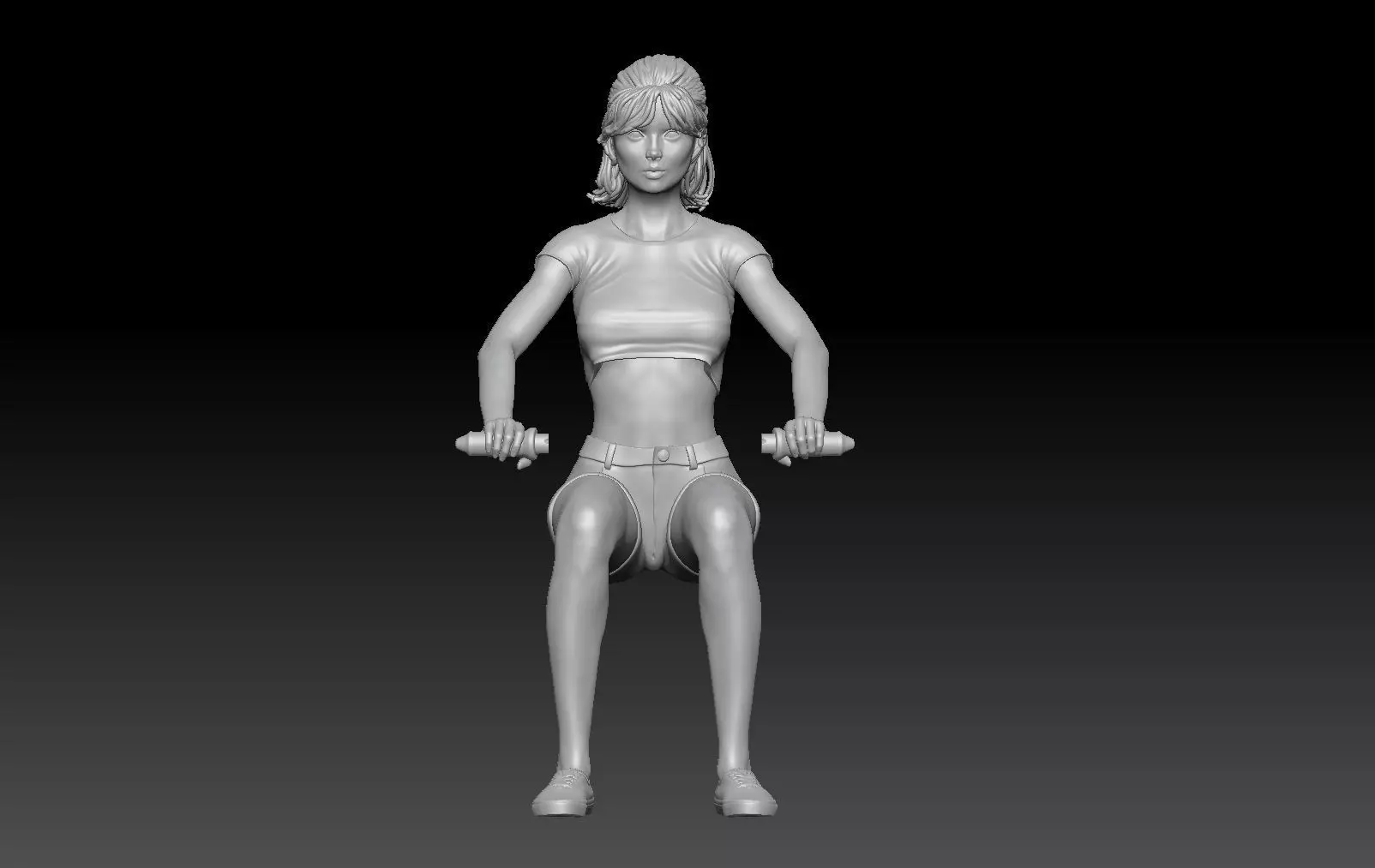 SCOOTER TRAVEL GIRL 1 3D print model_0