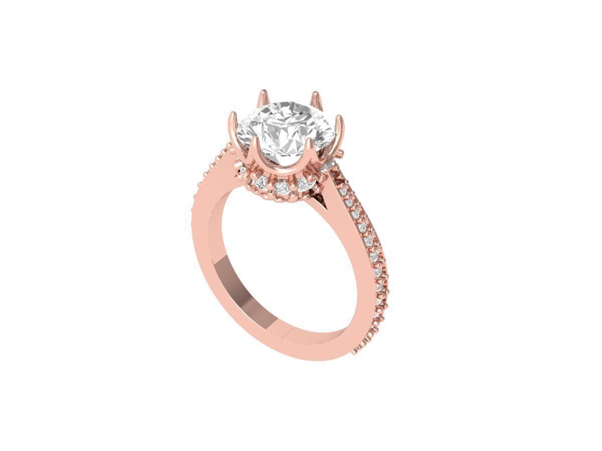 Wedding Ring 3D print model_3