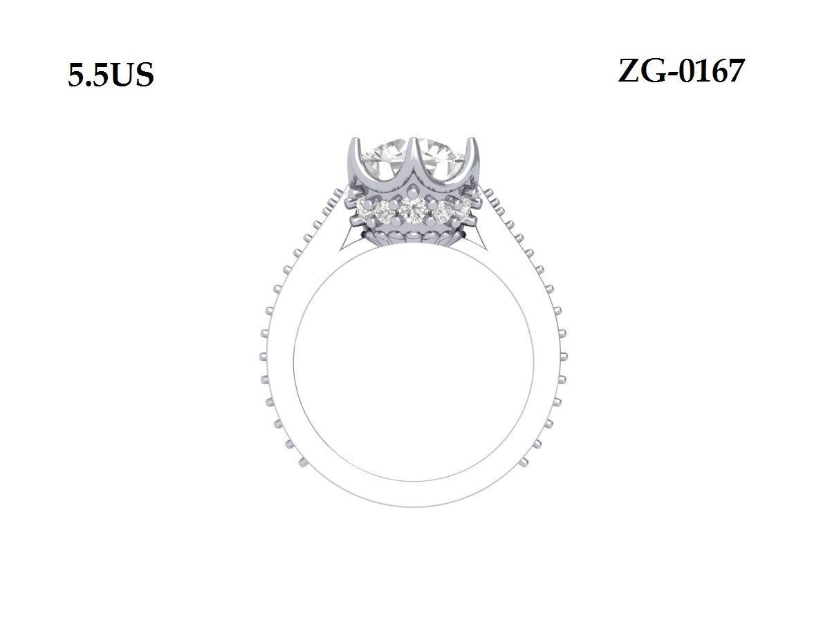 Wedding Ring 3D print model_9