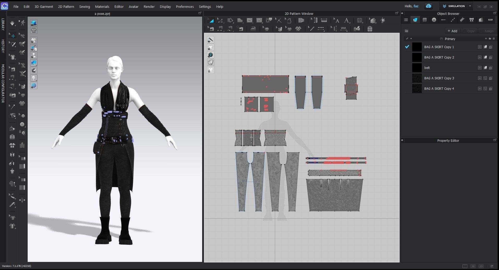 women outfit MARVELOUS DESIGNER CLO OBJ FBX 3D model | CGTrader