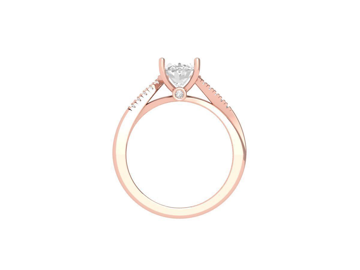 Wedding Ring 3D print model_9