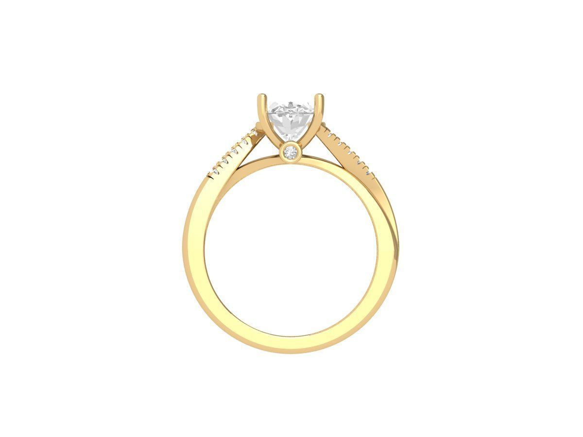 Wedding Ring 3D print model_11