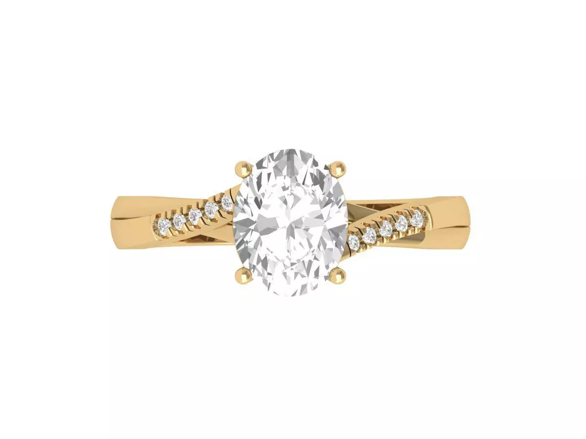 Wedding Ring 3D print model_0