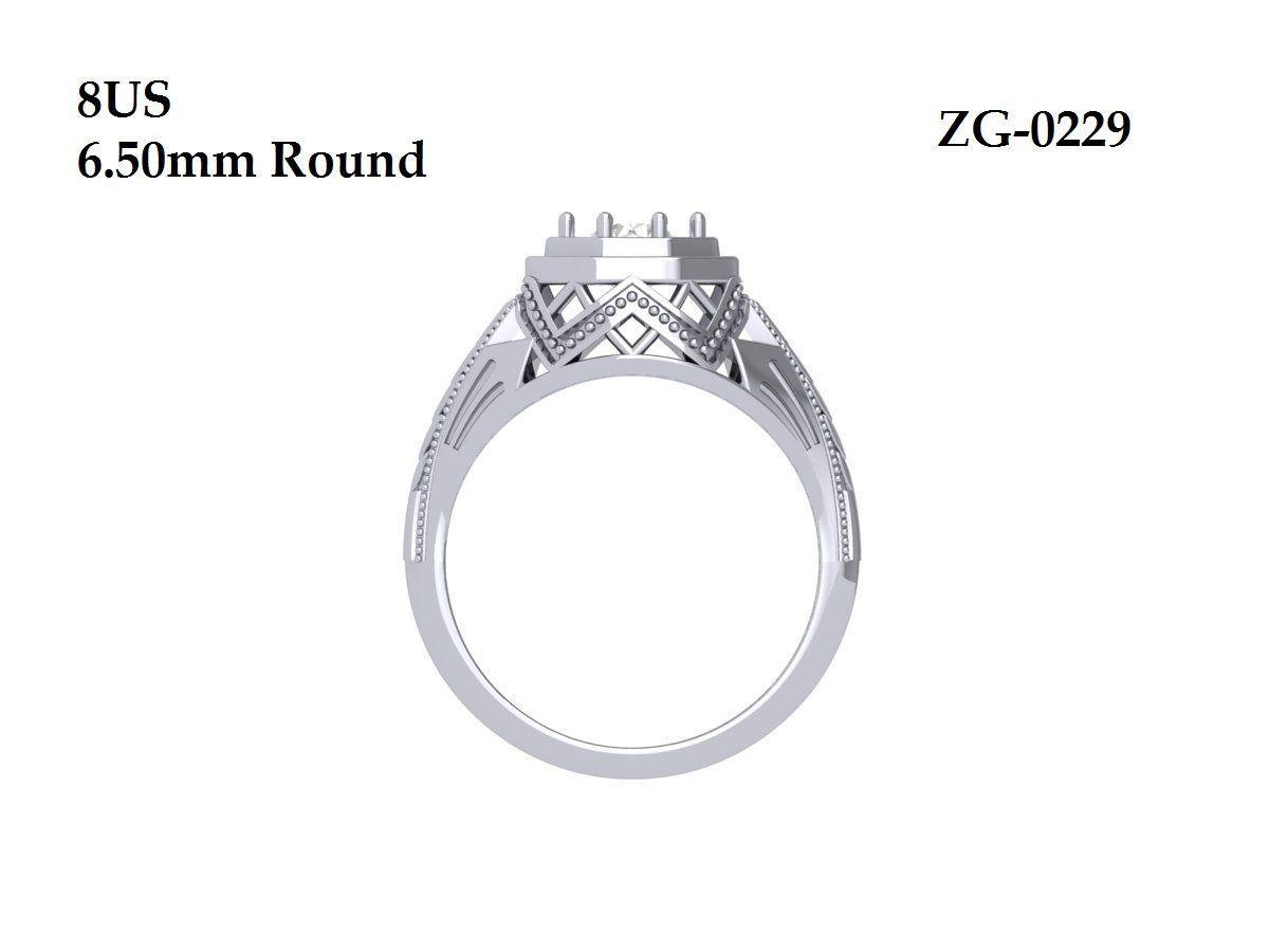 Wedding Ring  3D print model_10