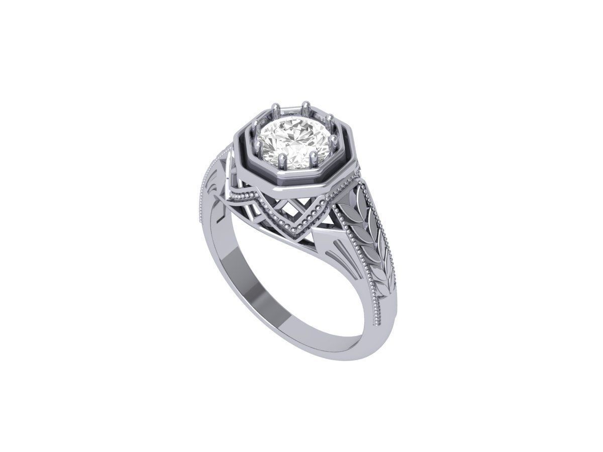 Wedding Ring  3D print model_3