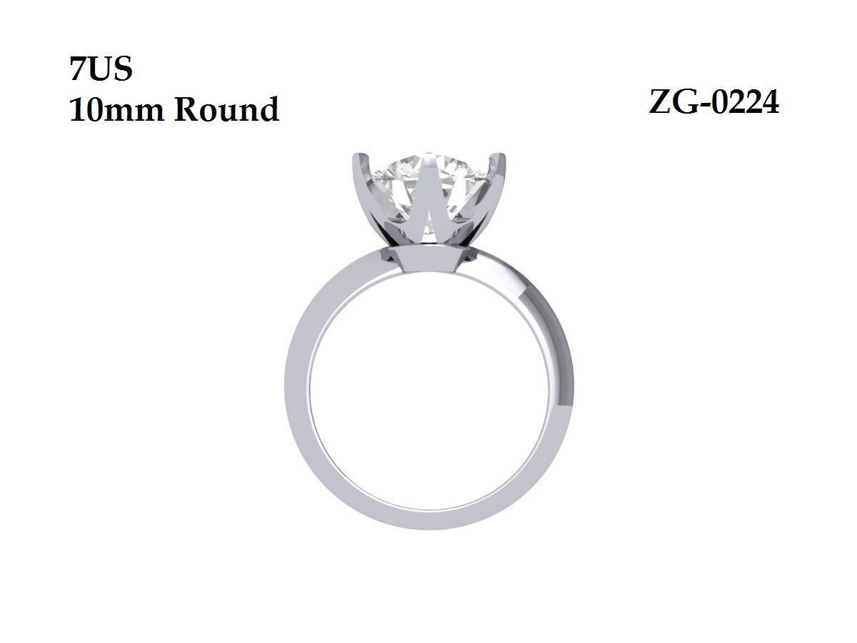 Wedding Ring 3D print model_7