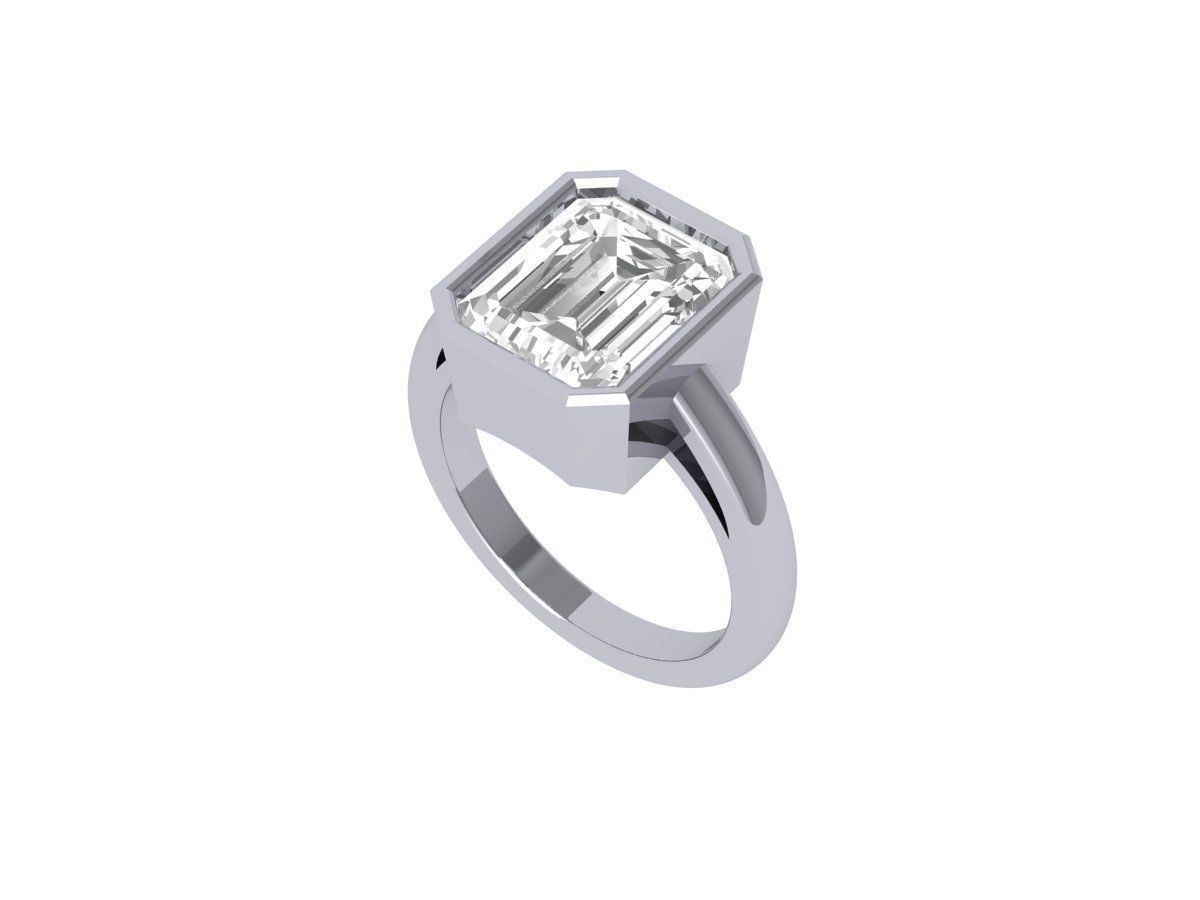 Wedding Ring 3D print model_3