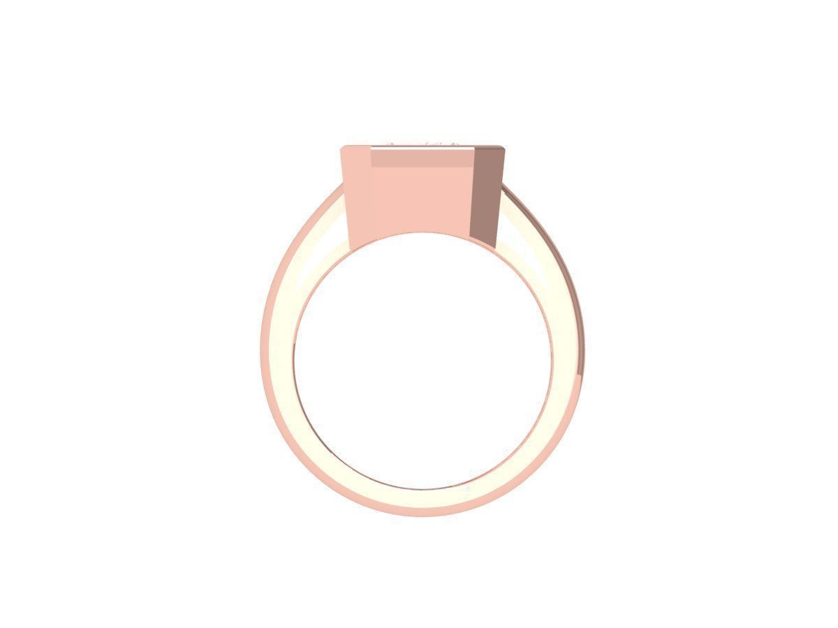 Wedding Ring 3D print model_9